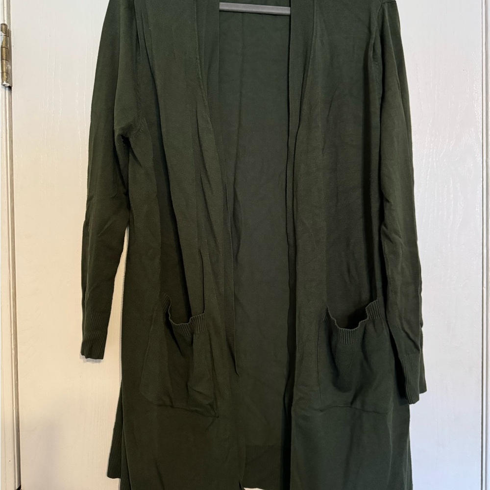 Chic Soul Olive Green Cardigan